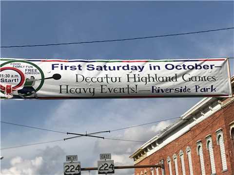 The Highland Games in Riverside Park, the first Saturday in October.